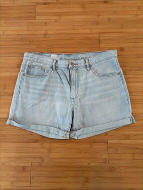 GAP Light Blue Women's Denim Rolled-Hem Shorts